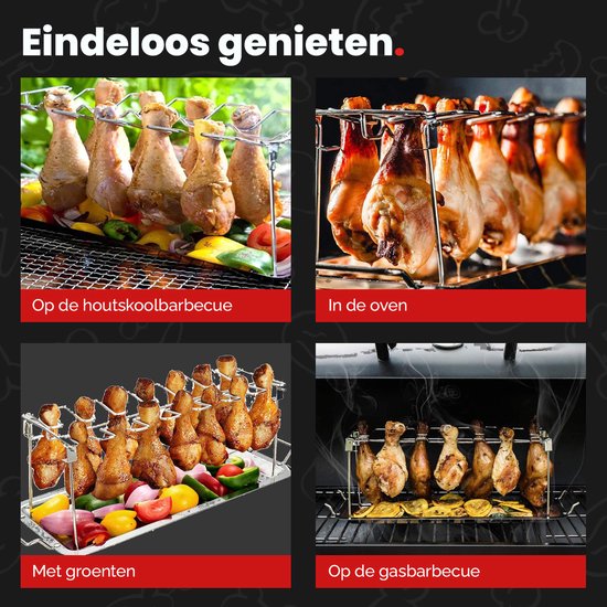 GrillX BBQ Hähnchenflügelhalter