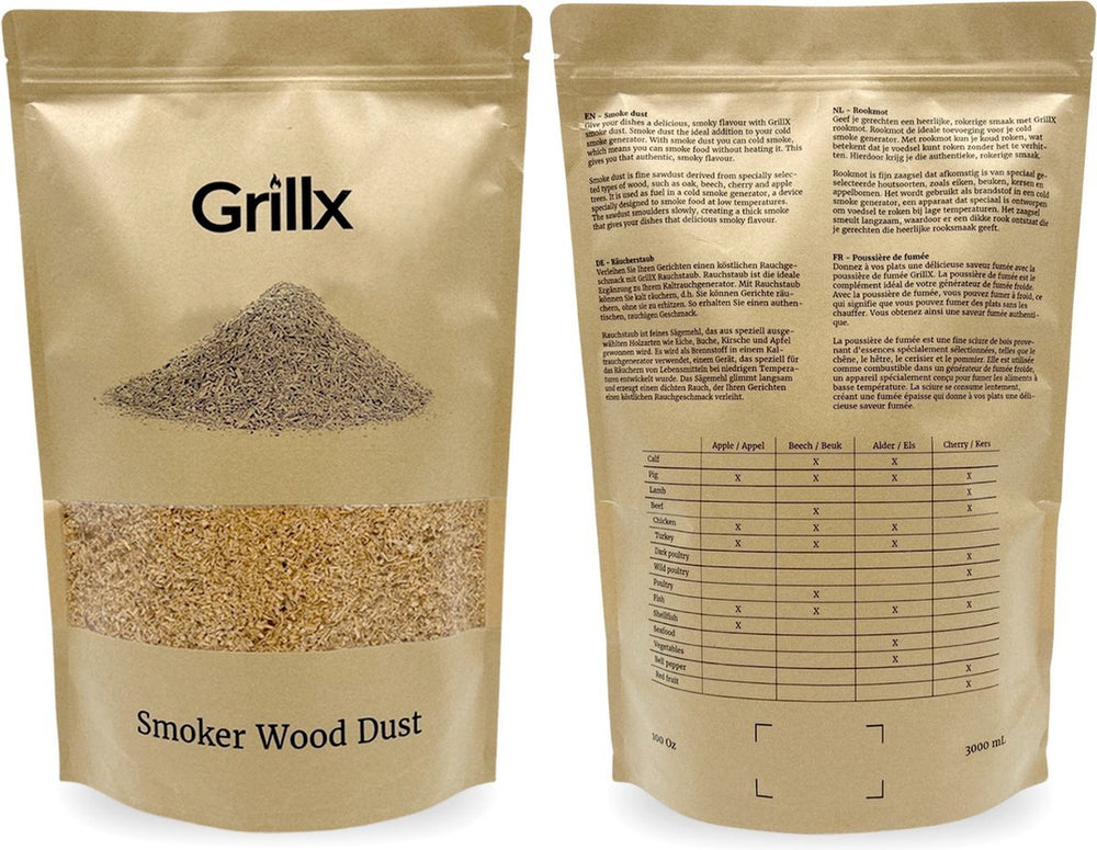 Grillx Räuchmotte Birne - Für Kalträuchern - 3 Liter