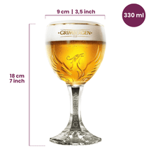Grimbergen Biergläser mit Fuß 330 ml - 4 Stück