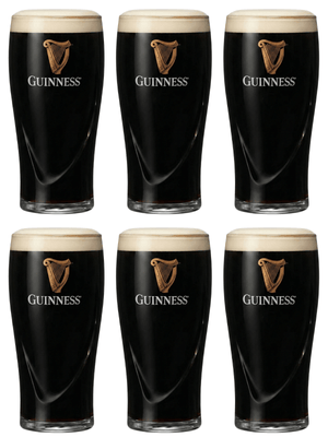 Guinness Biergläser Pint 500 ml - 6 Stück