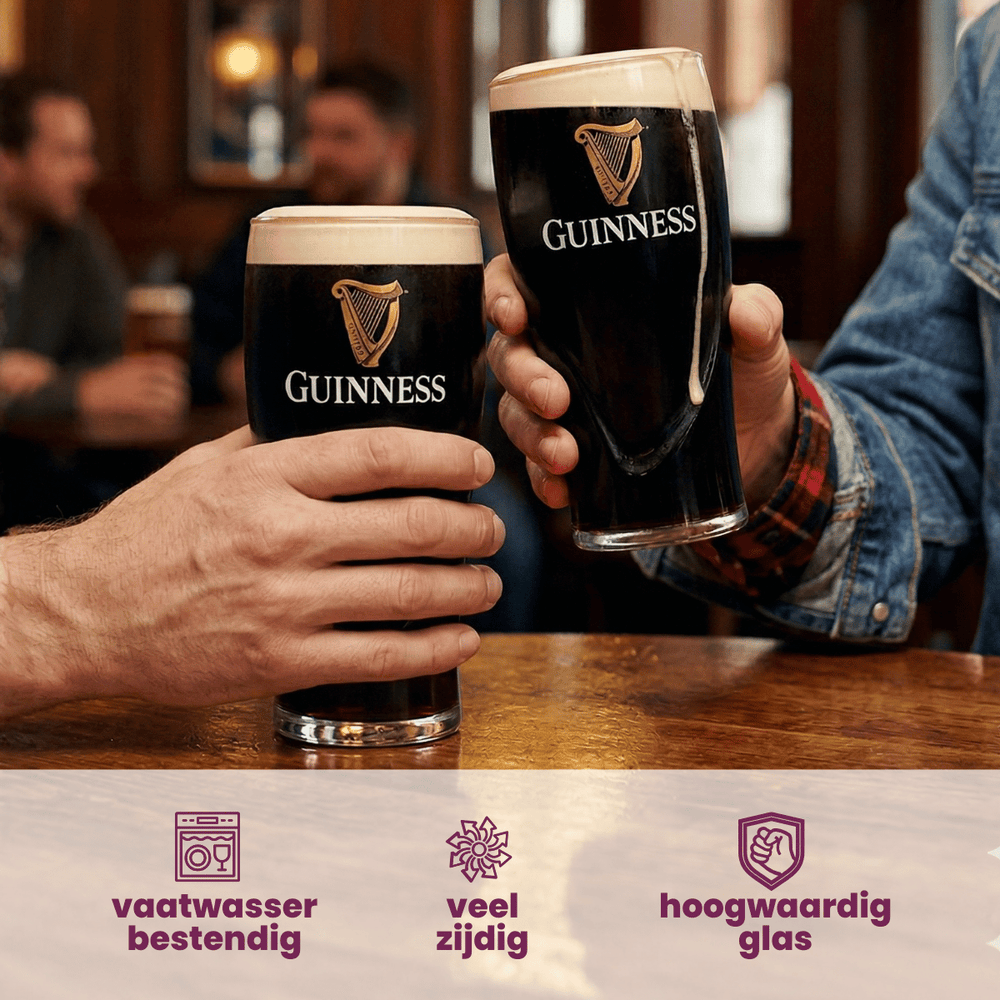 Guinness Biergläser Pint 500 ml - 6 Stück