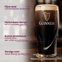 Guinness Biergläser Pint 500 ml - 6 Stück