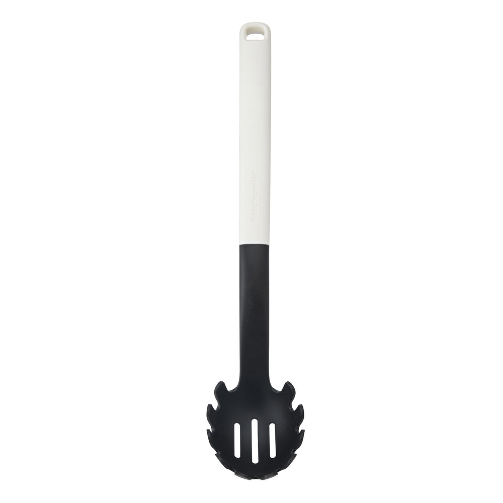 KitchenAid Spaghettilöffel Classic Porzellanweiß 34cm - Pastaheber