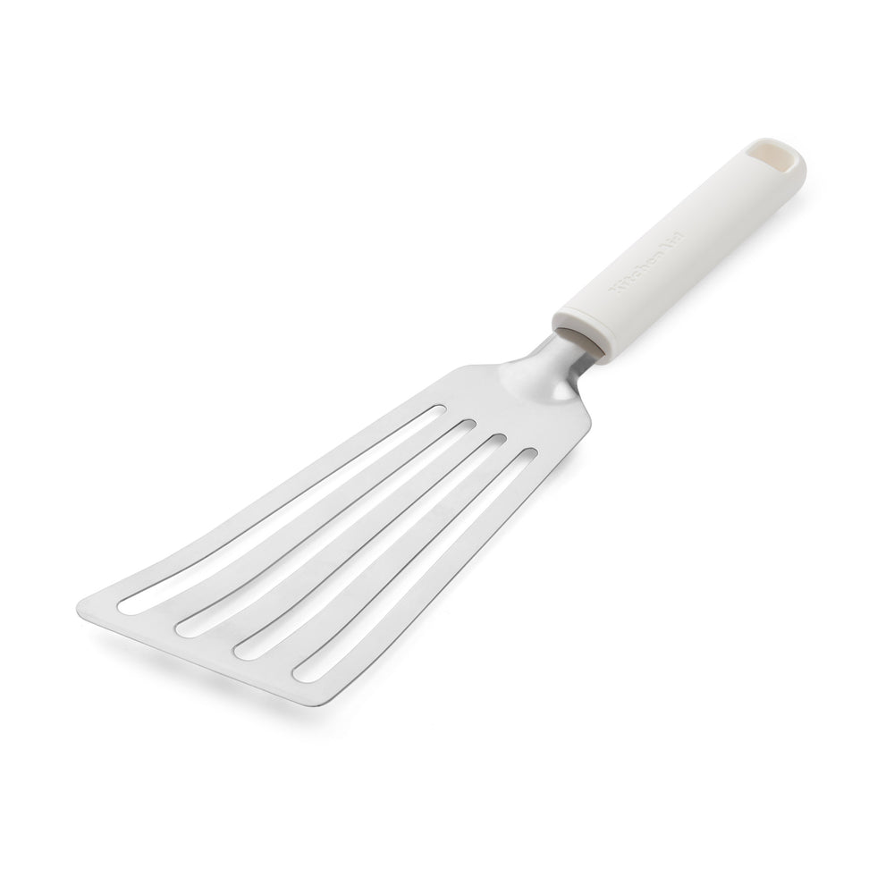 KitchenAid Pfannenwender Classic Porzellanweiß Edelstahl 31,5 cm - Pfanne Crêpes Fisch