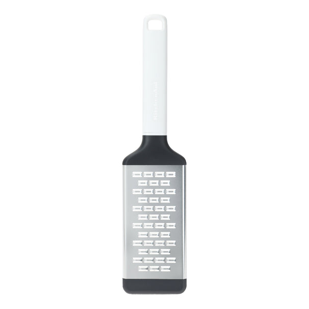 KitchenAid Reibe Classic Porzellanweiß Kunststoff/Edelstahl 30cm - Käsereibe