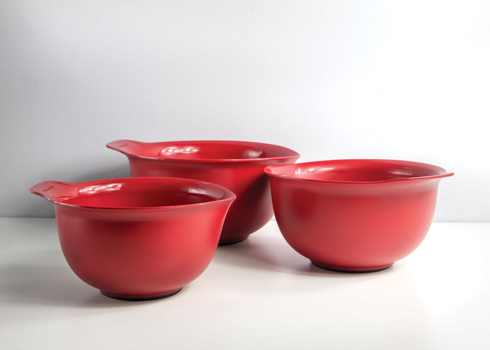 KitchenAid Rühr-/Mischschüssel Core Kunststoff Kaiserrot 2,4/3,3/4,3L - 3er-Set