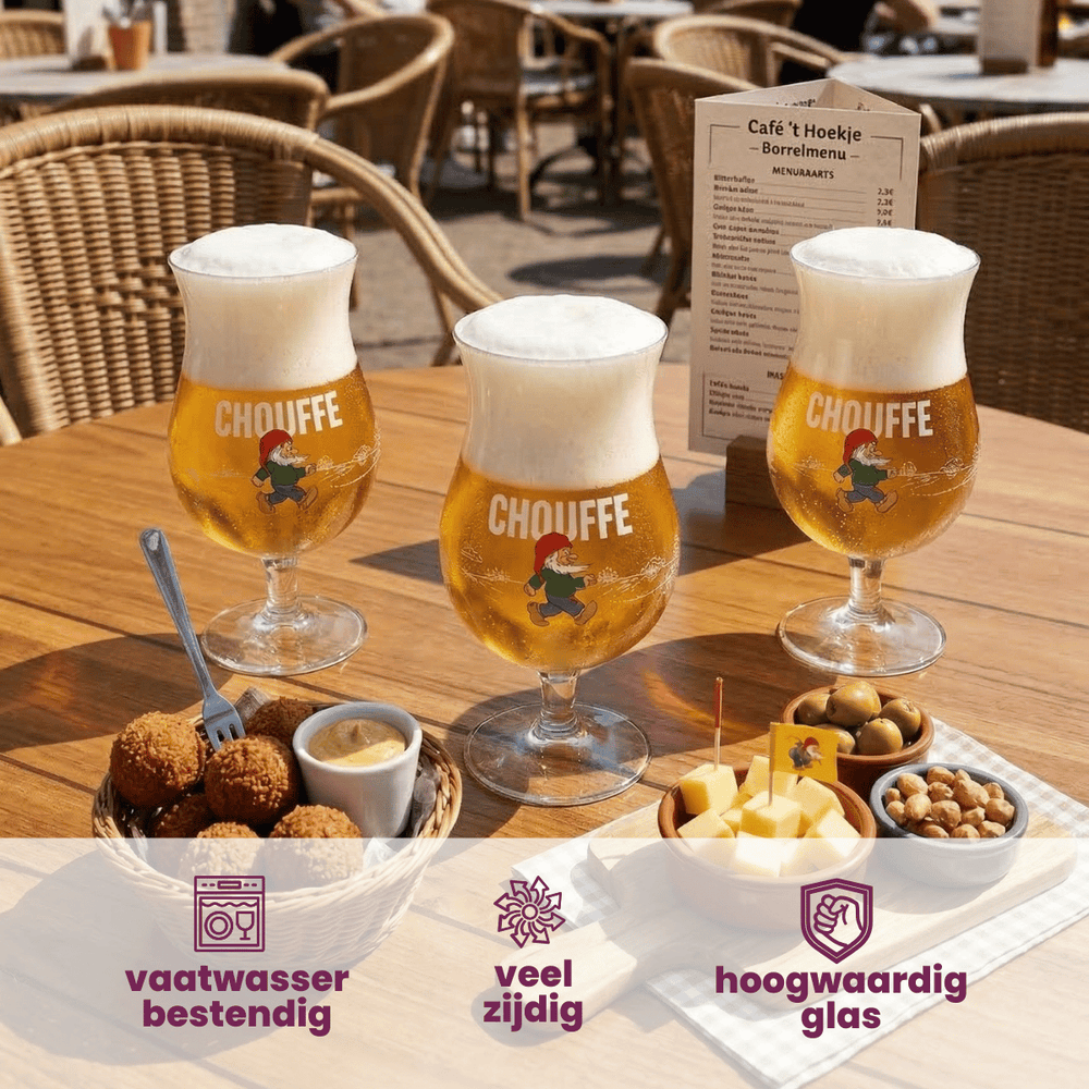 La Chouffe Biergläser 330 ml - 6 Stück