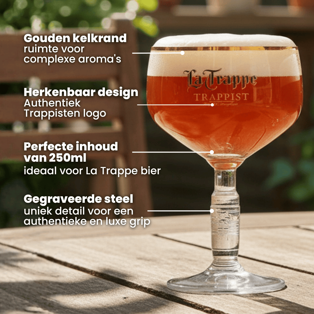 La Trappe Biergläser Bokal 250 ml - 2 Stück