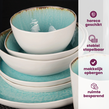 Cosy & Trendy Frühstücksteller / Dessertteller - Laguna Azzurro ø 22 cm - 4 Stück
