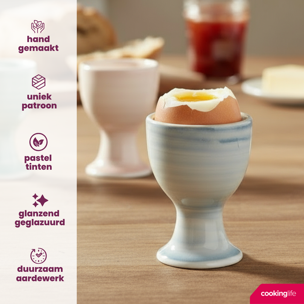 Cookinglife Eierbecher Pastel Harmony - 6 Stücken