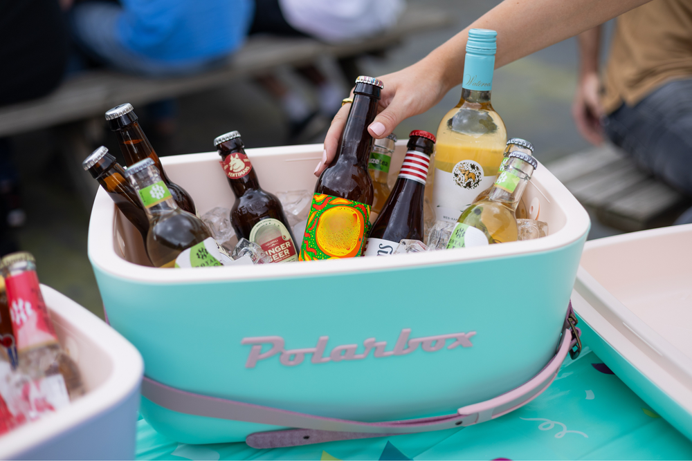 Polarbox Kühlbox mit Schultergurt - Hellblau - 12 Liter
