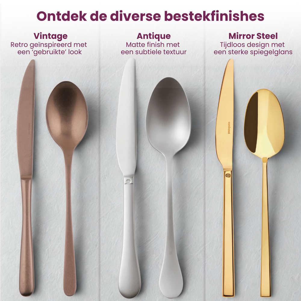 Sambonet Besteckset Rock - Edelstahl - 60-teilig / 12 Personen