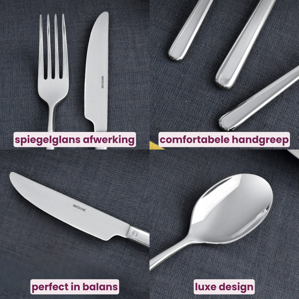 Sambonet Besteckset Linear - Gold - 24-teilig / 6 Personen