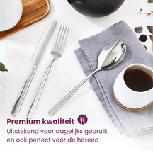 Sambonet Besteckset Linear - Schwarz - 24-teilig / 6 Personen
