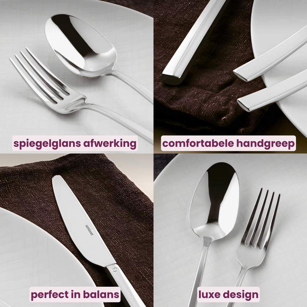 Sambonet Besteckset Rock - Edelstahl - 60-teilig / 12 Personen
