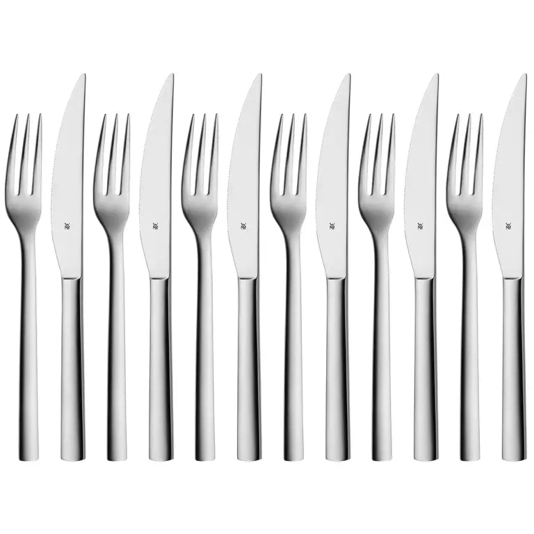 WMF Steakbesteckset Nuova - 12-teilig / 6 Personen
