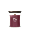 WoodWick Duftkerze Medium Dark Cherry - 11 cm / ø 10 cm - Duftkerze im Glas - Holzdocht