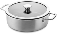 DUCQ Topfset - Stieltopf ø 16, 18, 20, 24 cm & Stieltopf ø 16 cm &amp; Bratpfanne ø 26 cm + Deckel - Induktion - Downdraft - Edelstahl - 6-teilig
