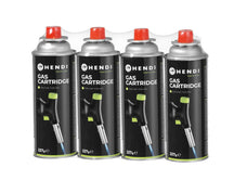 Hendi Creme Brulee Brenner / Kochbrenner - mit Gaszylinder - Jet + Butan Gas Nachfüllung - 4 Stück
