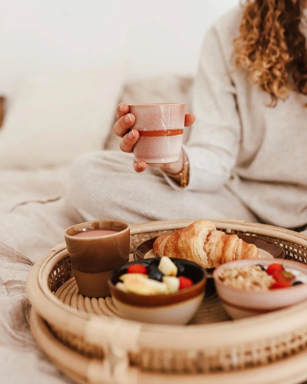 Studio Tavola Kaffeeset – Kaffeetassen & Cappuccino-Tassen – Erdfarben – 12-teilig