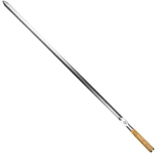 Forged BBQ Spieße Churrasco - Olivenholz / Stahl - V - Form - 60cm