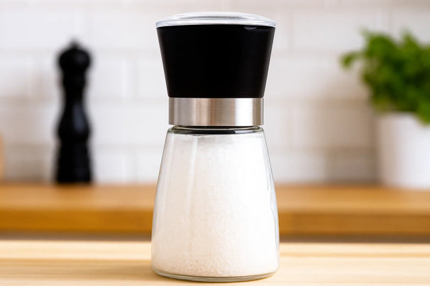 Cookinglife Pfeffer- und Salzmühlen-Set Glas Schwarz 13 cm - 2-teilig