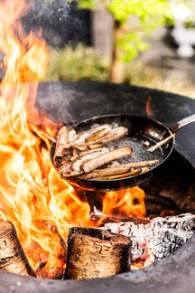 Forged Bratpfanne Carbonstahl Ø 24 cm – geeignet für alle Wärmequellen – geeignet für BBQ