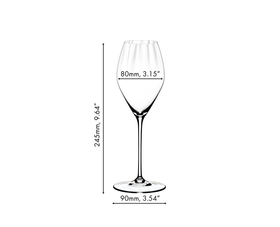 Riedel Wijnglazenset - Champagnegläser - Performance - 380 ml - 4 Stück