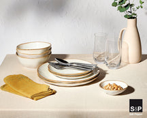 Salt & Pepper Frühstücksteller / Dessertteller Artisan Weiß ø 20 cm - 4 Stück